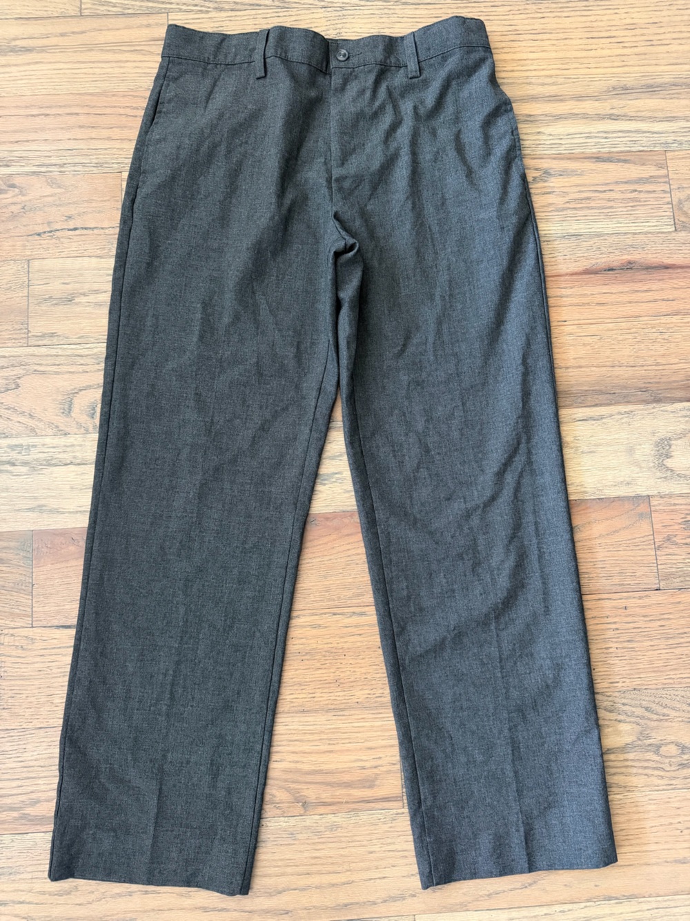 Boys Dark Gray Dress Pants - Classic Straight Fit